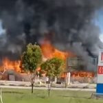 Akibat Tabung Gas Meledak Tujuh Kios di Samping RSUD Kota Kendari Ludes Terbakar