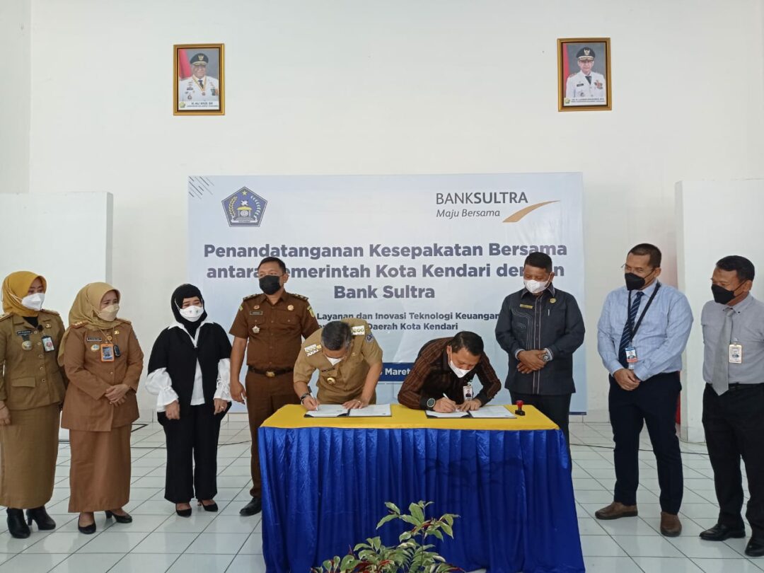 Permudah Akses Keuangan, Pemkot Kendari Jalin Kerjasama dengan Bank Sultra