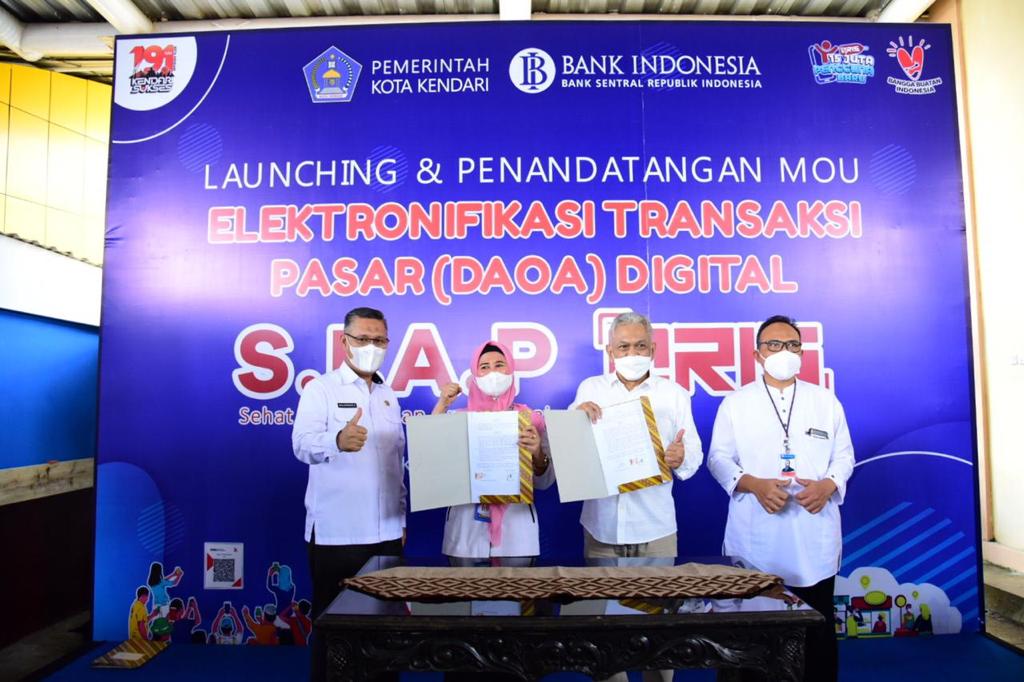 Pemerintah Kota Kendari Mulai Terapkan Transaksi Non Tunai di Pasar
