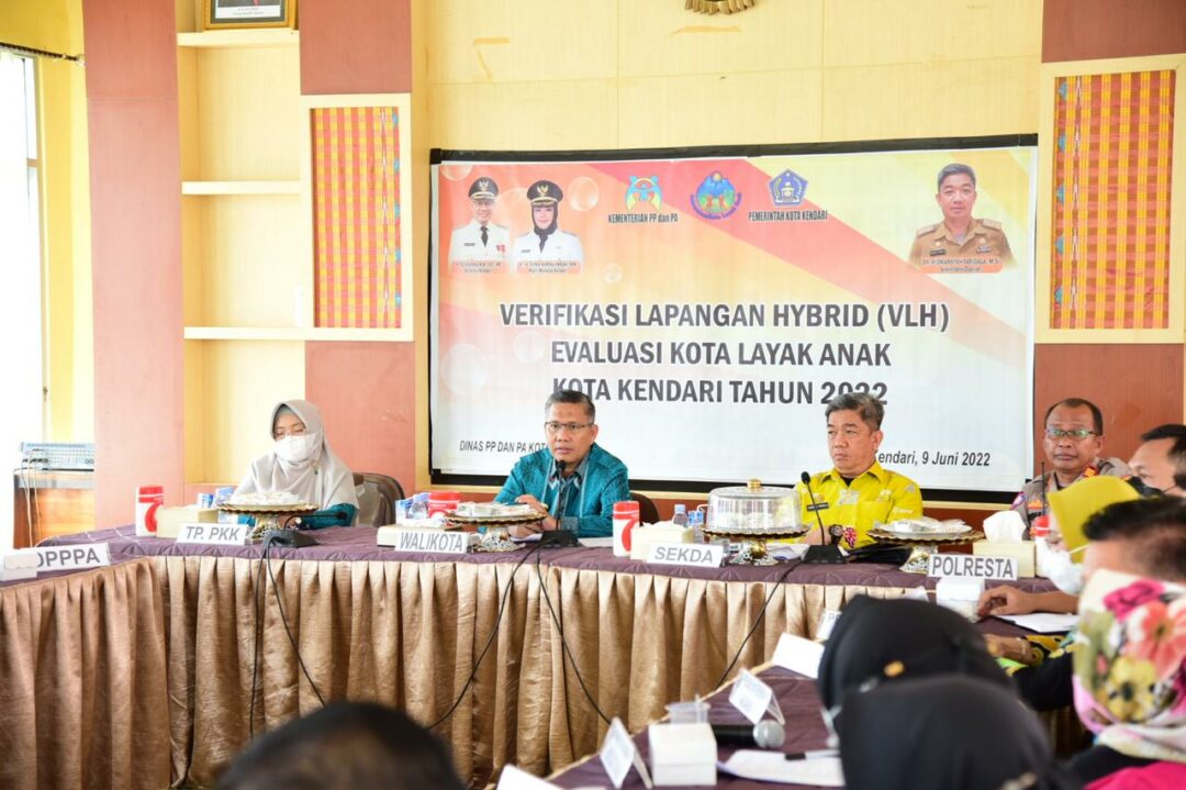 Team Penilai KLA Lakukan Verifikasi Lapangan Hybrid Pada Kota Kendari