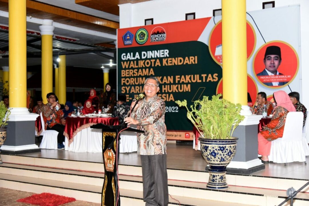 Wali Kota Kendari Sebut Bangga Jadi Tuan Rumah Forum Dekan Fakultas Syariah dan Hukum dari 46 Perguruan Tinggi di Indonesia