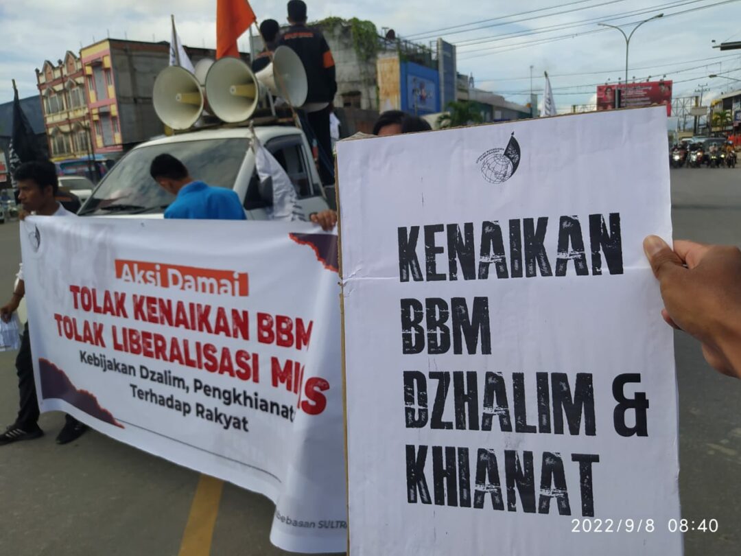 Aliansi Mahasiswa Gema Pembebasan Sultra: Rencana Penghapusan BBM Subsidi Sudah Ada Sejak Orde Baru