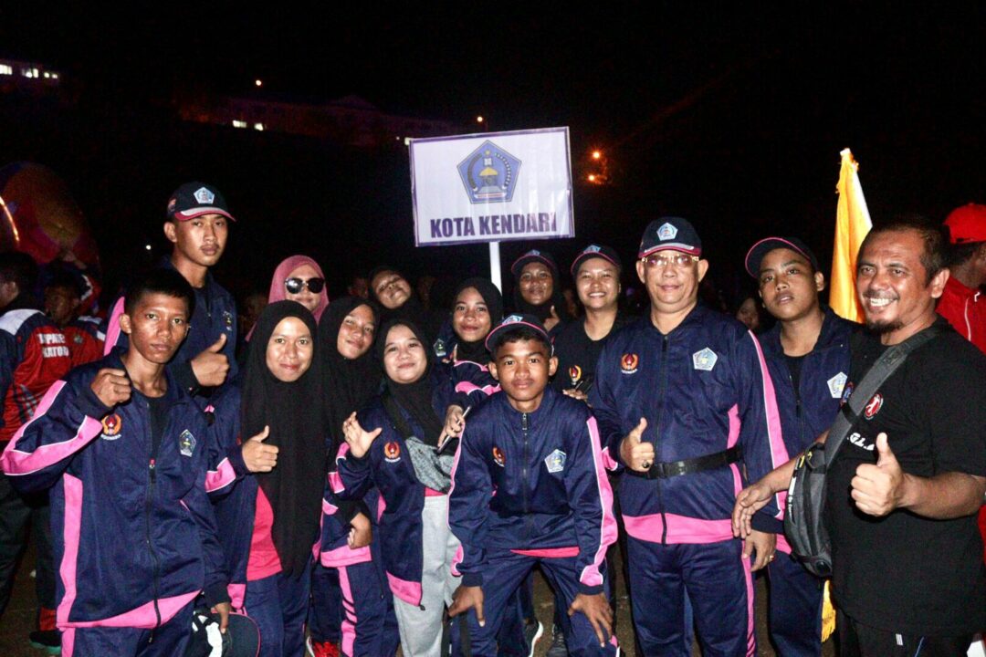 Kontingen Kota Kendari Ramaikan Opening Ceremony Porprov Sultra Tahun 2022