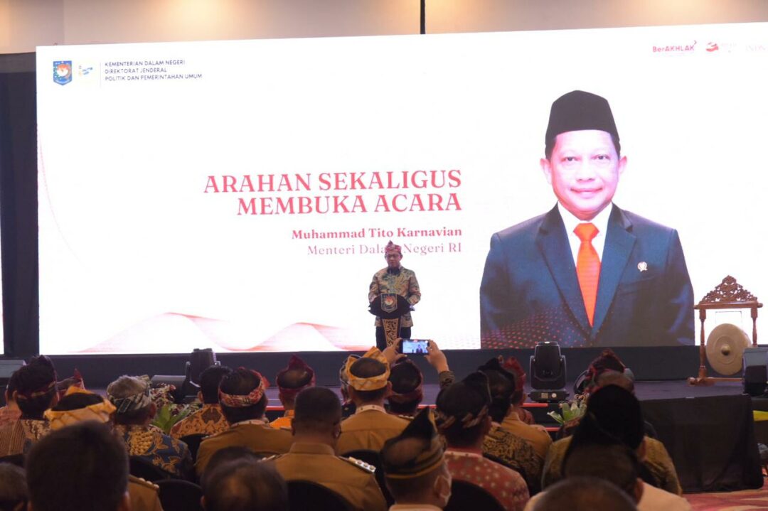 Wujudkan Pemilu Damai, Menteri Dalam Negeri Buka Rakornas Ekososbud di Kendari